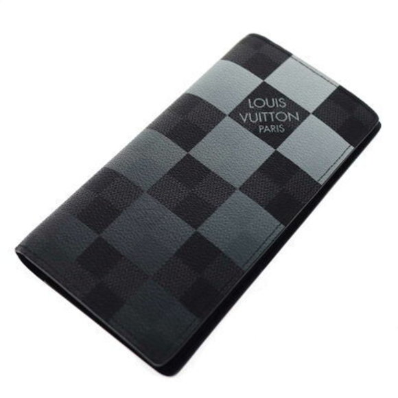 Louis Vuitton Portefeuille Brazza Wallet Damier Graphite Black Giant - Picture 1 of 6